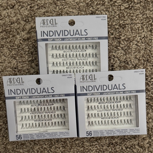 Ardell Other - New in Box Ardell Individuals Medium Black Knot-Free Individual Lashes - 3 Pack